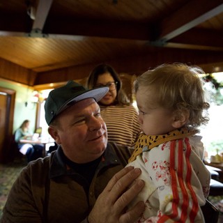Tender Moment Between Father and Child at Madonna Inn