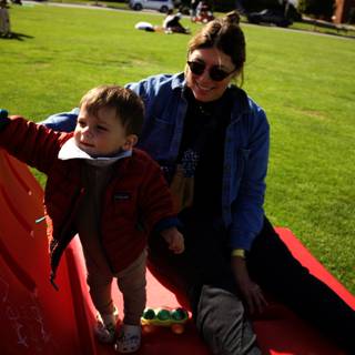 Presidio Park Playtime: Mother and Son Bonding Outdoors