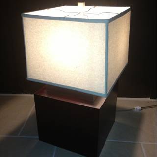 Modern Table Lamp with Square Shade