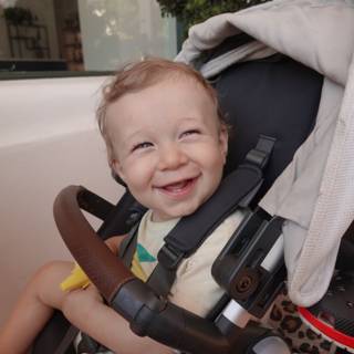 Joyful Stroll with Baby