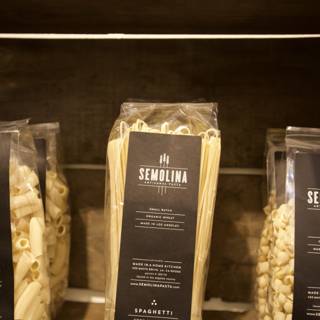 A Variety of Pasta on Display in a Los Angeles Store