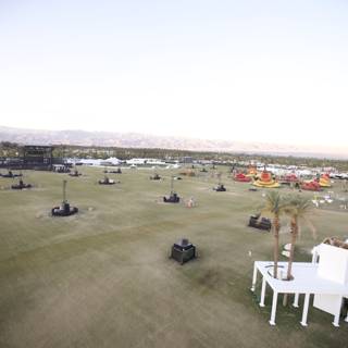 The Aerial View of Coachella's Festive Grounds