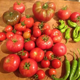 Fresh Tomatoes and Peppers