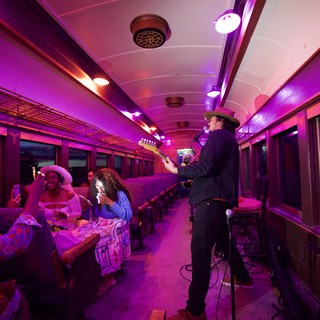 Live Country Music Performance on Vintage Train Car