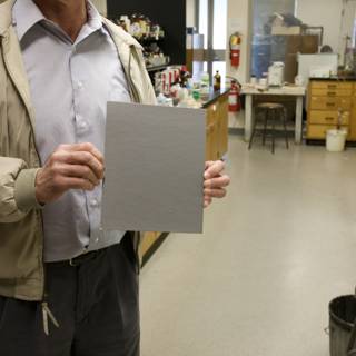Scientist Analyzes Plywood Composition