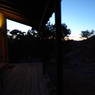 Sunset View from the Wooden Porch