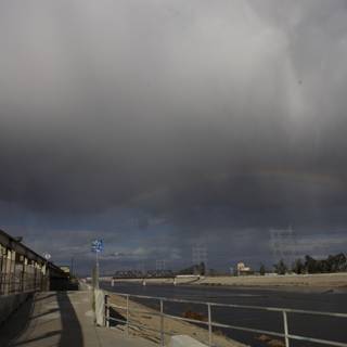 Rainbow Over the San Diego Freeway