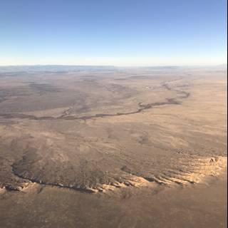 Majestic Desert Landscape from Above