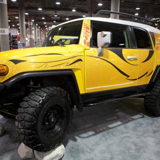 Adventure awaits with this Yellow Jeep