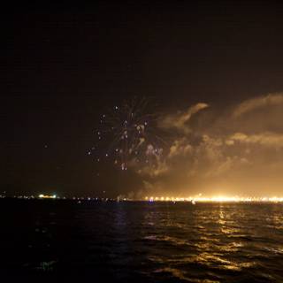 Spectacular Pyrotechnics over the Water