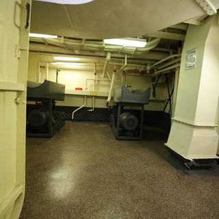 Interior Machinery Space of USS Hornet Aircraft Carrier