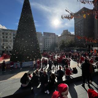Christmas Gathering in Urban Union Square