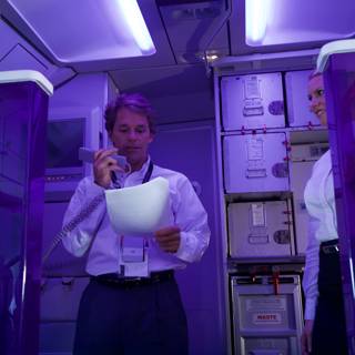 Purple Illumination on Flight