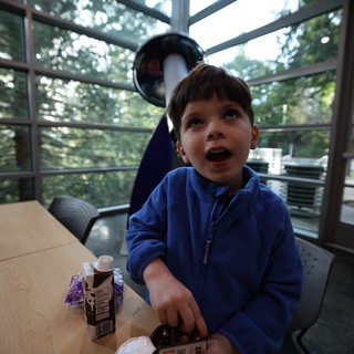 Young Boy's Wonder at Chabot Space and Science Center
