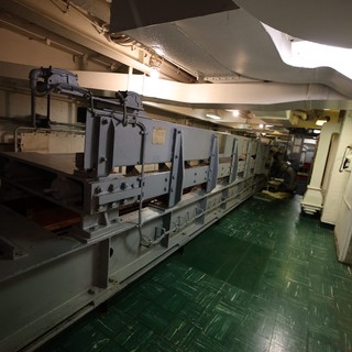USS Hornet Berthing Compartment with Machine Gun Mount