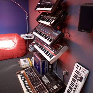 Crystal Method's Red Couch and Keyboard
