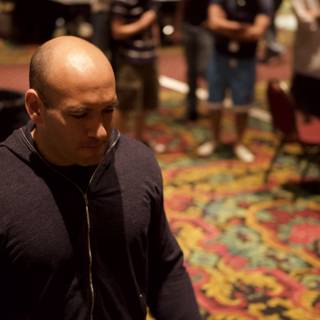 Bald Man in Black Shirt at Defcon 18