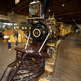Historic Steam Locomotive Number 12 at Railroad Museum