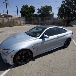 Parked BMW M4 Coupe Shines under Blue Skies