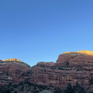 Red Rocks of Sedona Bathed in Sunlight