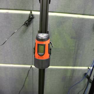 Audio Monitoring Device on Handrail Pole