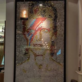David Bowie Mosaic at Restaurant