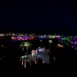 Nighttime Glow at Coachella Beach