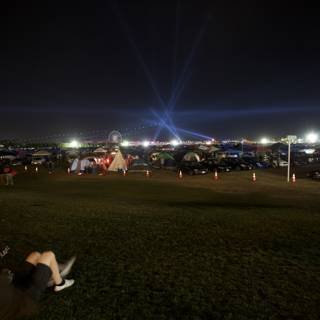 Nighttime Gathering on the Green