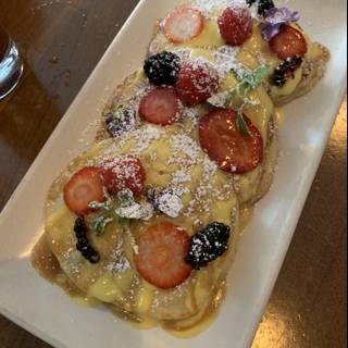 Berries and Syrup Pancakes