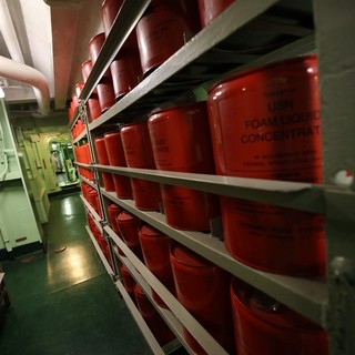 Fire Safety Equipment Storage Aboard USS Hornet