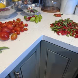 Bountiful Harvest on the Kitchen Counter