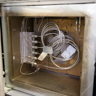 A Cluttered Metal Oven