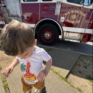 Little Firefighter at Stonestown