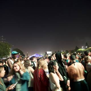 Nighttime excitement at the FYF music festival