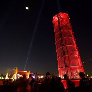 Red Tower Illumination