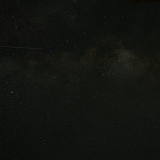 Milky Way Arch Over Lassen Volcanic Night Sky