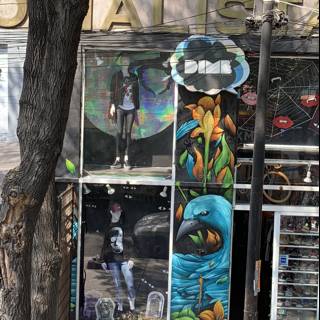 Artistic Storefront with Mural