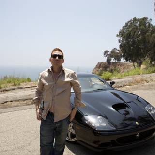 The Man and his Black Sports Car