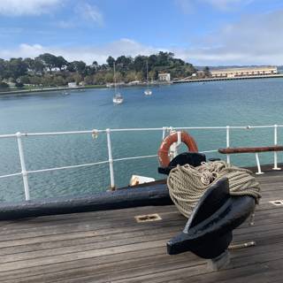 Anchor on Wooden Deck at San Francisco Maritime National Historical Park