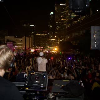 Nighttime DJ in the Urban Jungle