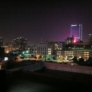 Nighttime View of a Metropolis