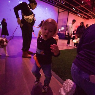 Toddler Dancing at Baby Rave Event