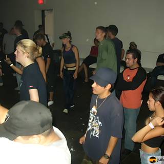 Nightclub Crowd around Dance Floor