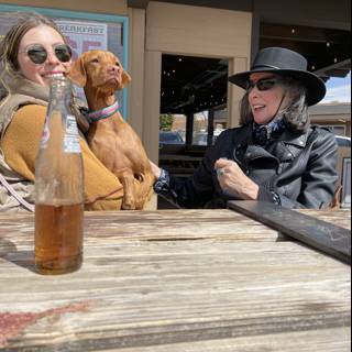 A Casual Outing with Rhoda, Lori, and Their Furry Companion