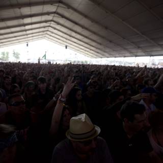 Jam-packed Tent at Coachella Music Festival