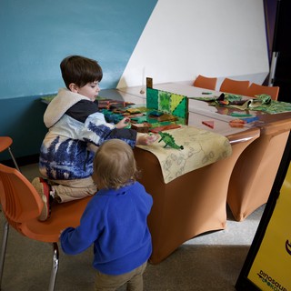 Children Engaged in Creative Play at Learning Center
