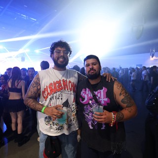 Friends Pose at Wobbleland EDM Festival 2026