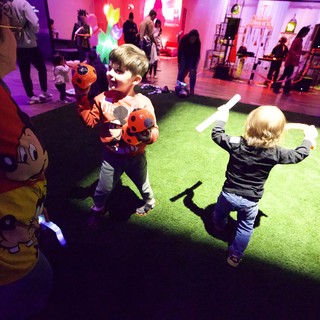 Children Playing at Baby Rave at Asian Art Museum