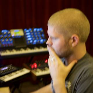 Morgan Page Creating in the Studio