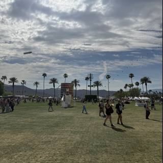 Festival Vibes Under Cloudy Skies